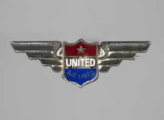 Image: service pin: United Air Lines, 1 year