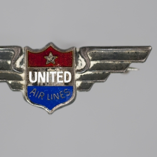 Image #1: service pin: United Air Lines, 1 year