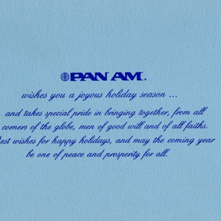 Image #3: menu: Pan American World Airways