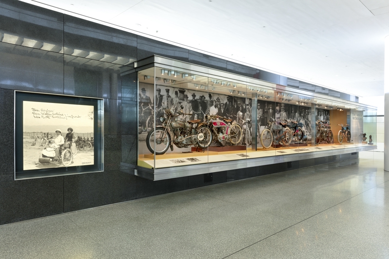 Image: Installation view of "Early American Motorcycle"