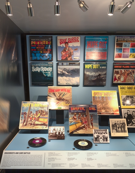 Image: Installation view of "Surf’s Up! Instrumental Rock n’ Roll"