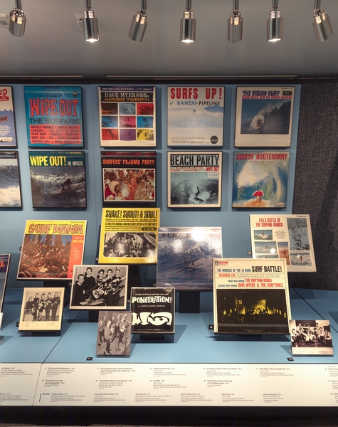 Image: Installation view of "Surf’s Up! Instrumental Rock n’ Roll"