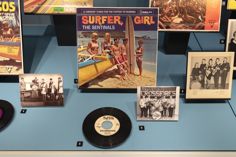 Image: Installation view of "Surf’s Up! Instrumental Rock n’ Roll"