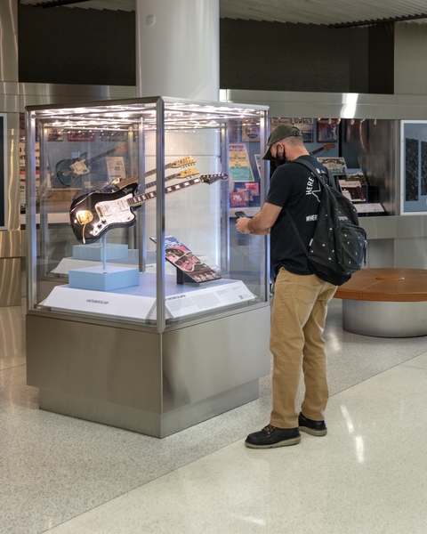 Image: Installation view of "Surf’s Up! Instrumental Rock n’ Roll"