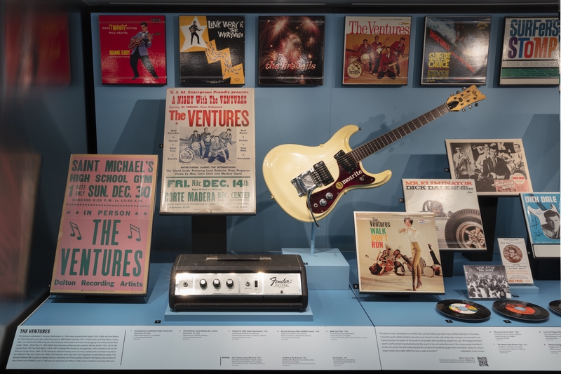 Image: Installation view of "Surf’s Up! Instrumental Rock n’ Roll"