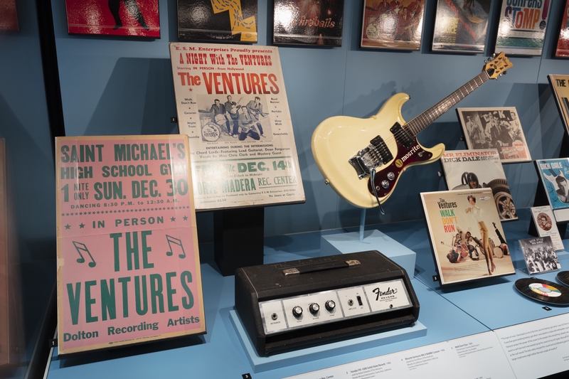 Image: Installation view of "Surf’s Up! Instrumental Rock n’ Roll"