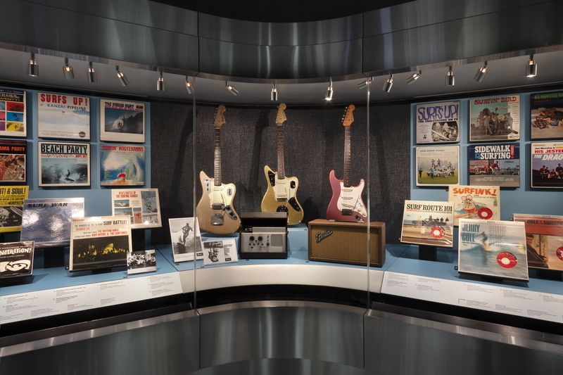 Image: Installation view of "Surf’s Up! Instrumental Rock n’ Roll"