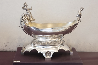 Image: Installation view of "Eclectic Taste: Victorian Silver Plate"