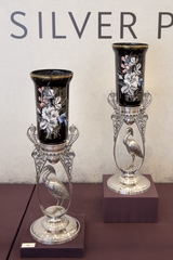 Image: Installation view of "Eclectic Taste: Victorian Silver Plate"