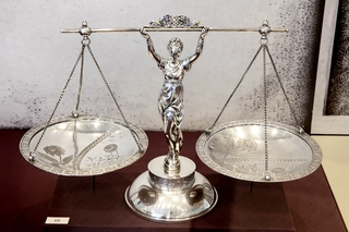 Image: Installation view of "Eclectic Taste: Victorian Silver Plate"