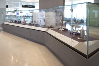 Image: Installation view of "Eclectic Taste: Victorian Silver Plate"