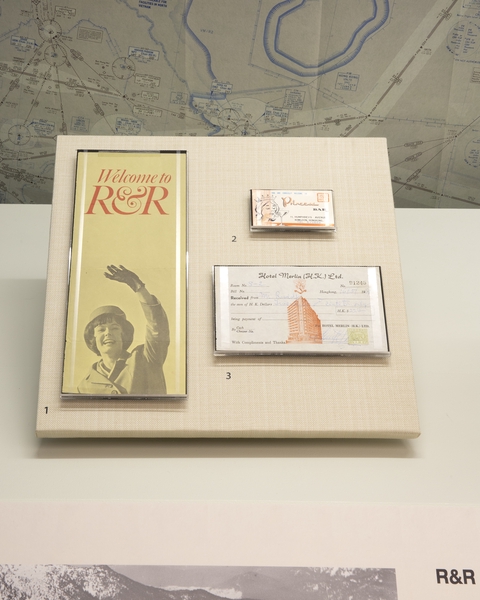 Image: Installation view of "Flying the Freedom Birds: Airlines and the Vietnam War"