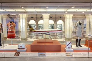 Image: Installation view of "Widebody: The Launch of the Jumbojets in the Early 1970s"