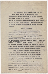 Image: lease draft: City and County of San Francisco, Mills Estate Incorporated, indenture of lease