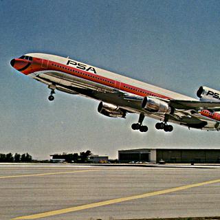 Objects | postcard: Pacific Southwest Airlines (PSA), L-1011