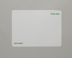 meal tray liner: EVA Air