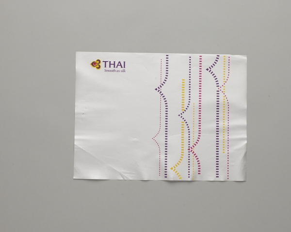 Meal tray liner: Thai Airways