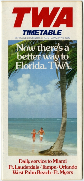 Image: timetable: TWA (Trans World Airlines)