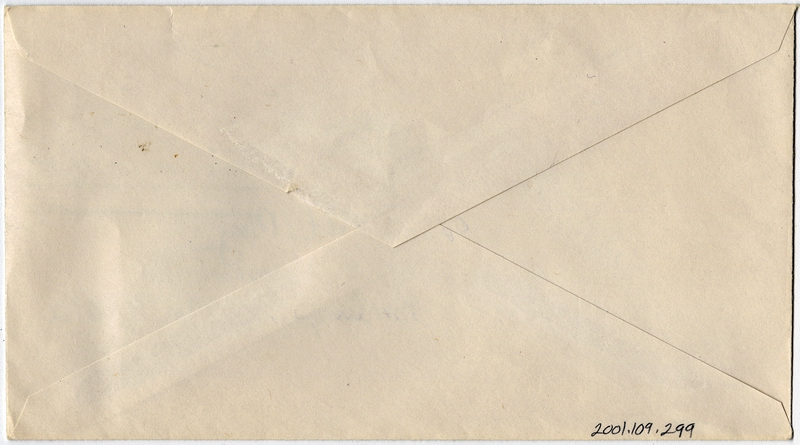 Image: airmail flight cover: First day of issue, Ryan NYP stamp