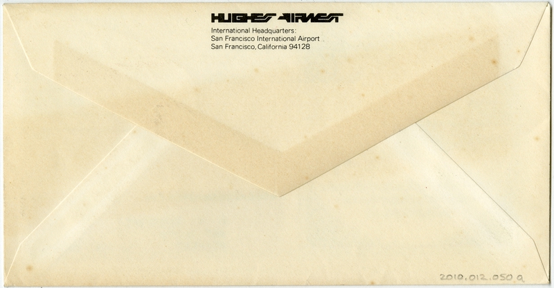 Image: airmail flight cover: Hughes Airwest, 30th anniversary