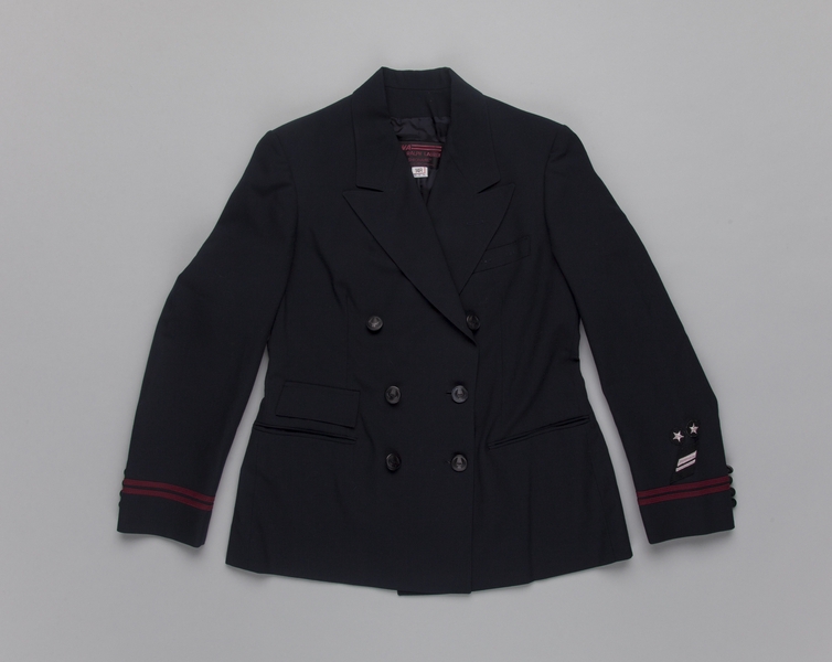 Image: flight attendant jacket: TWA (Trans World Airlines)