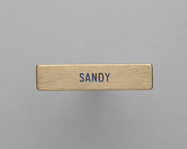 Name pin: United Air Lines, Sandy
