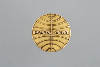 Image: stewardess hat badge: Pan American World Airways