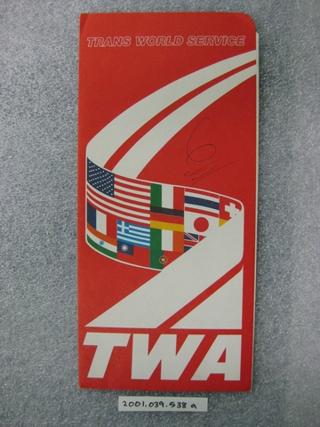 Ticket jacket: TWA (Trans World Airlines)