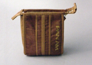 Image: amenity kit cover: Pan American World Airways, first class