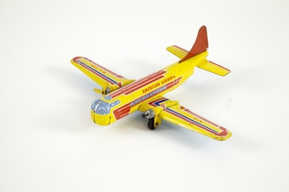 Image: toy airplane: American Airways twin engine aircraft