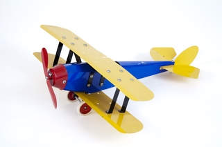 toy airplane: single engine biplane