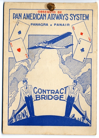 Game scorecard: Pan American Airways System, contract bridge