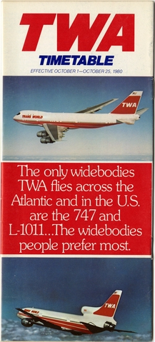 Timetable: TWA (Trans World Airlines)