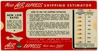 Image: shipping calculator: Air Express