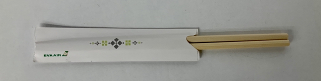 Chopsticks with sleeve: EVA Air