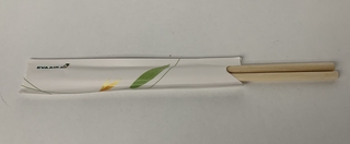 Image: chopsticks with sleeve: EVA Air, Royal Laurel Class