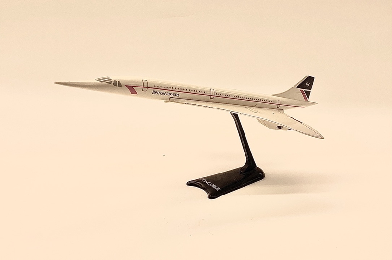 Image: model airplane: British Airways, Concorde