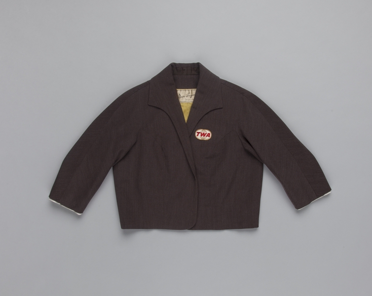 Image: air hostess jacket: TWA (Trans World Airlines), winter