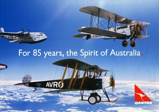 Image: poster: Qantas Airways, 85th anniversary