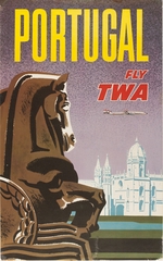 Image: poster: TWA (Trans World Airlines), Lockheed L-1649 Starliner Super Constellation
