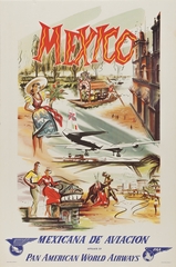 Image: poster: Mexicana de Aviación and Pan American World Airways, Mexico