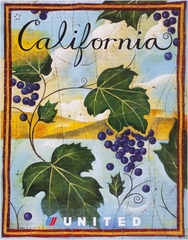 Image: poster: United Airlines, California