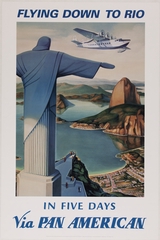 Image: poster: Pan American World Airways, Rio de Janeiro