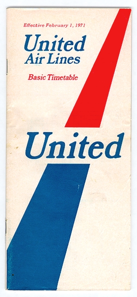 Image: timetable: United Air Lines