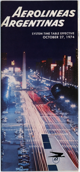 Image: timetable: Aerolineas Argentinas