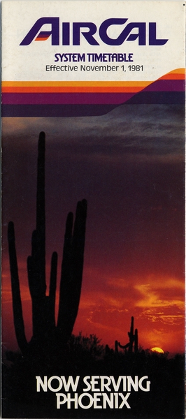 Image: timetable: AirCal