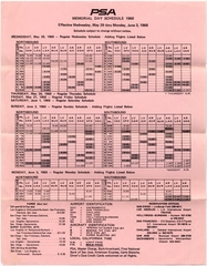 Image: timetable: Pacific Southwest Airlines (PSA), Memorial Day