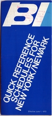 Image: timetable: Braniff International, quick reference New York