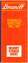 Image: timetable: Braniff International, fall schedule