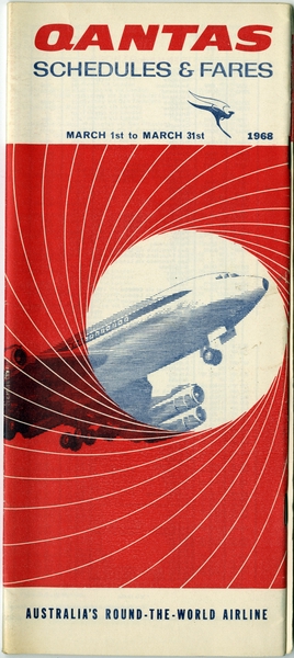 Image: timetable: Qantas Airways